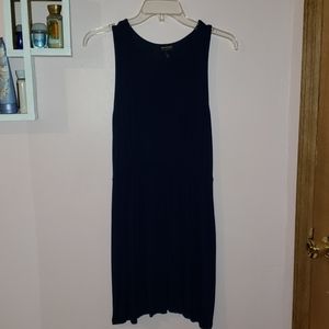 Navy blue plain dress